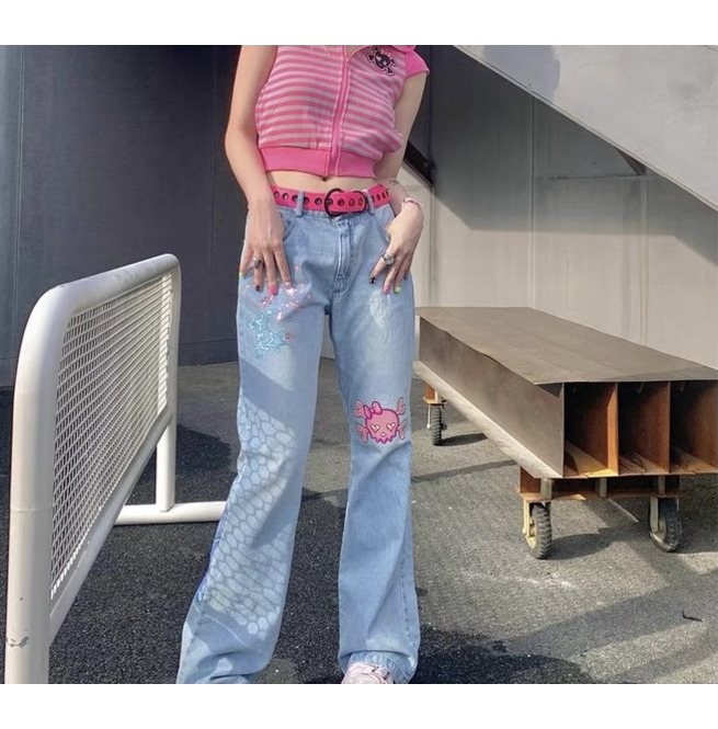 00s Embroidered Y2K Denim Jeans 839 