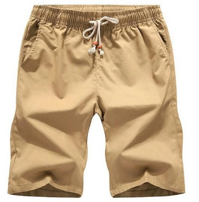 Men's Knee Length Pockets Drawstring Shorts 100 RebelsMarket