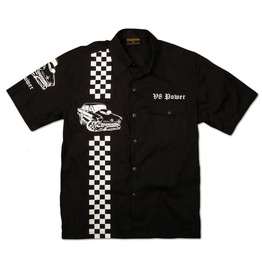 Chaquetero's Quarter Mile V8 Power Hot Rod Muscle Car Worker Shirt Men Chaquetero's Quarter Mile V8 Power Hot Rod Muscle Car Worker Shirt Men