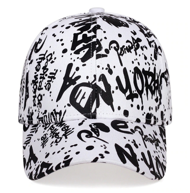 Black White Letter Graffiti Snapback RebelsMarket