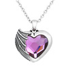 Heart Necklace - Purple Swarovski Crystal Heart Necklace - Purple Swarovski Crystal