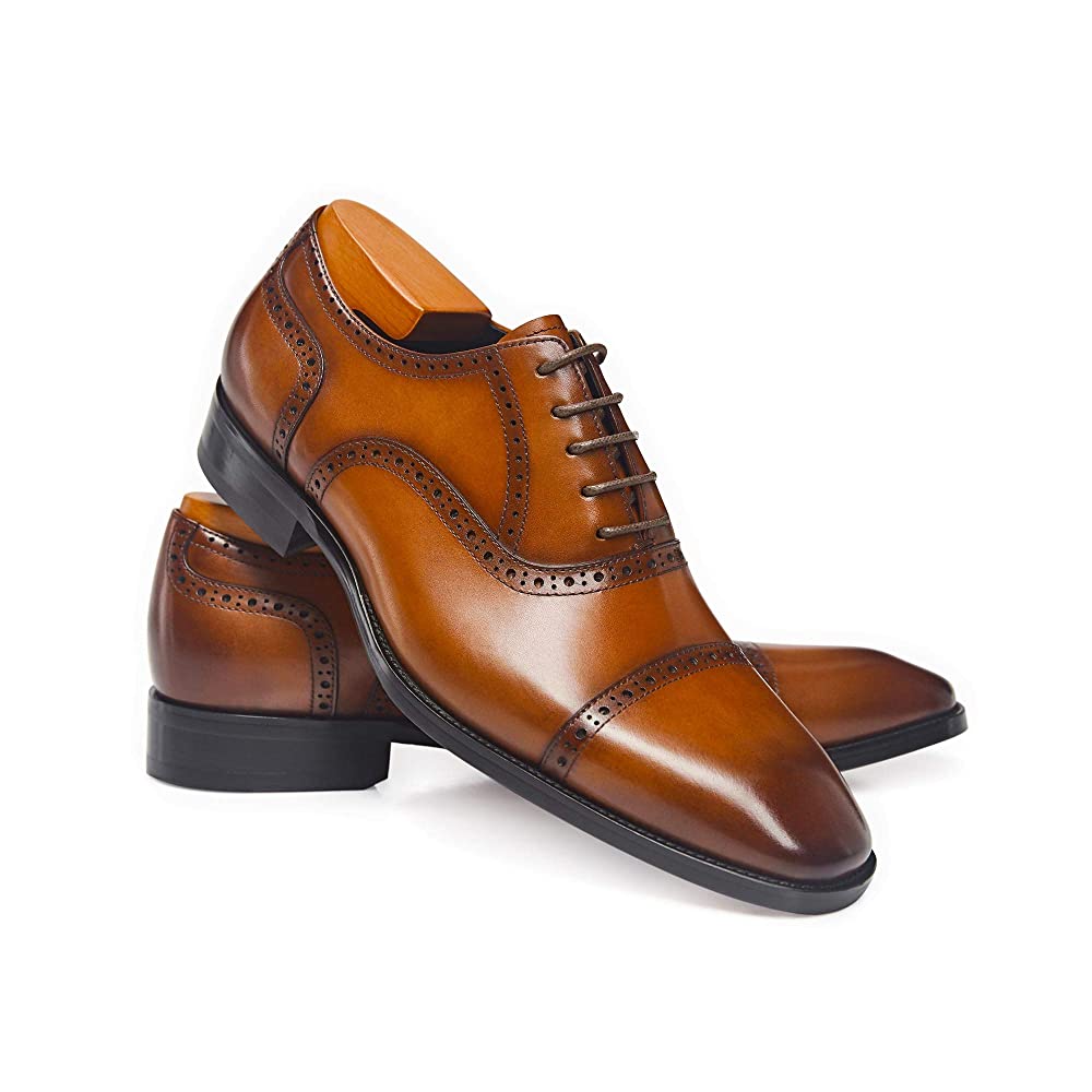 Mens Tan Leather Dress Shoes Marquins Genuine Leather Formal Dress Shoes For Men Theo Tan Brown Mens Tan Leather Dress Shoes Marquins Genuine Leather Formal Dress Shoes For Men Theo Tan Brown