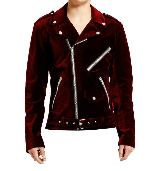 velvet motorcycle jacket