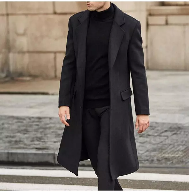 ジャケット・アウター CLANE PEAKED LAPEL OVER LONG COAT CLANE PEAKED LAPEL OVER LONG COAT（Solid Pattern Lapel