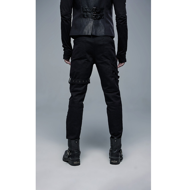 Gothic Men's Style Adjustable Black Laceup Pants With RebelsMarket