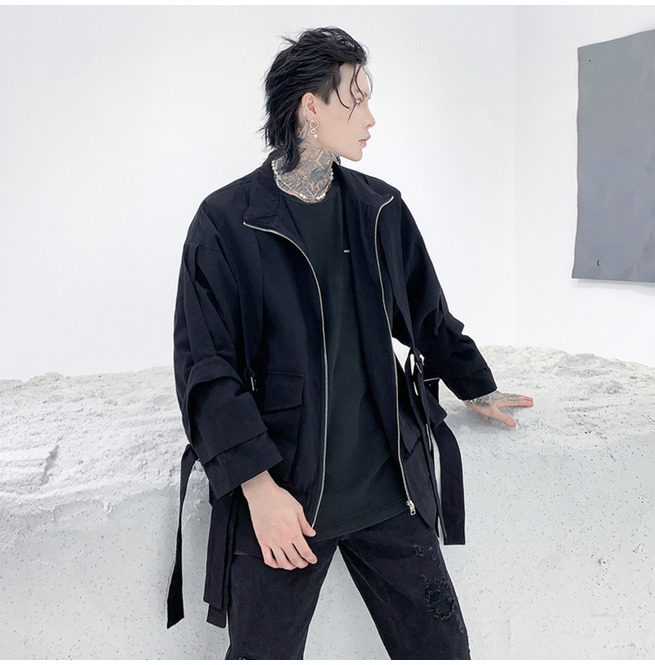 Fashion Sleeve Strap Jacket for Men RebelsMarket