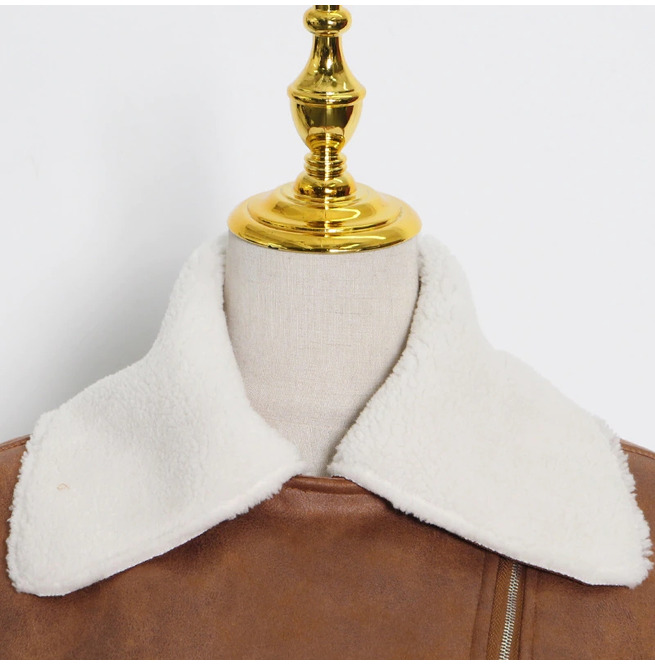 TurnDown Collar Color Black ZipUp Crop Jacket RebelsMarket