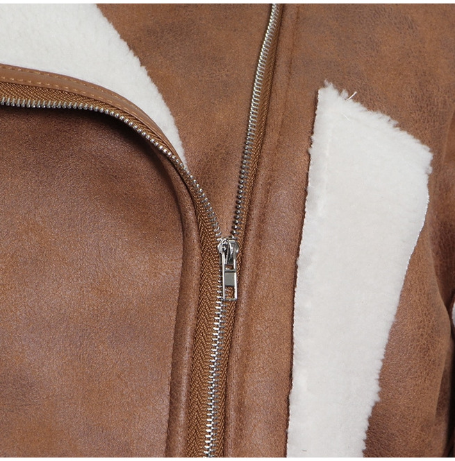 TurnDown Collar Color Black ZipUp Crop Jacket RebelsMarket