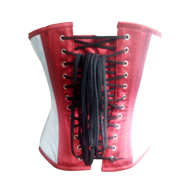 Red White Satin Black Leather Steampunk Halloween RebelsMarket