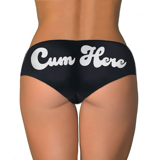 cum Here (Full Back) Booty Shorts Underwear Aesop Originals Clothing