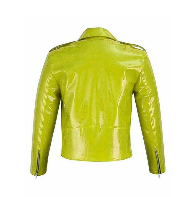 yellow vinyl jacket