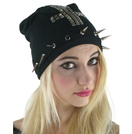 Slouchy_beanie_cross_studs_hats_and_caps_3