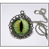 Green Dragon Eye Pendant Necklace An470 Green Dragon Eye Pendant Necklace An470