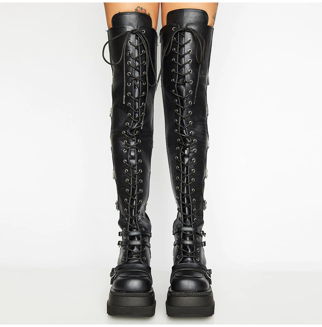 gothic thigh high boots