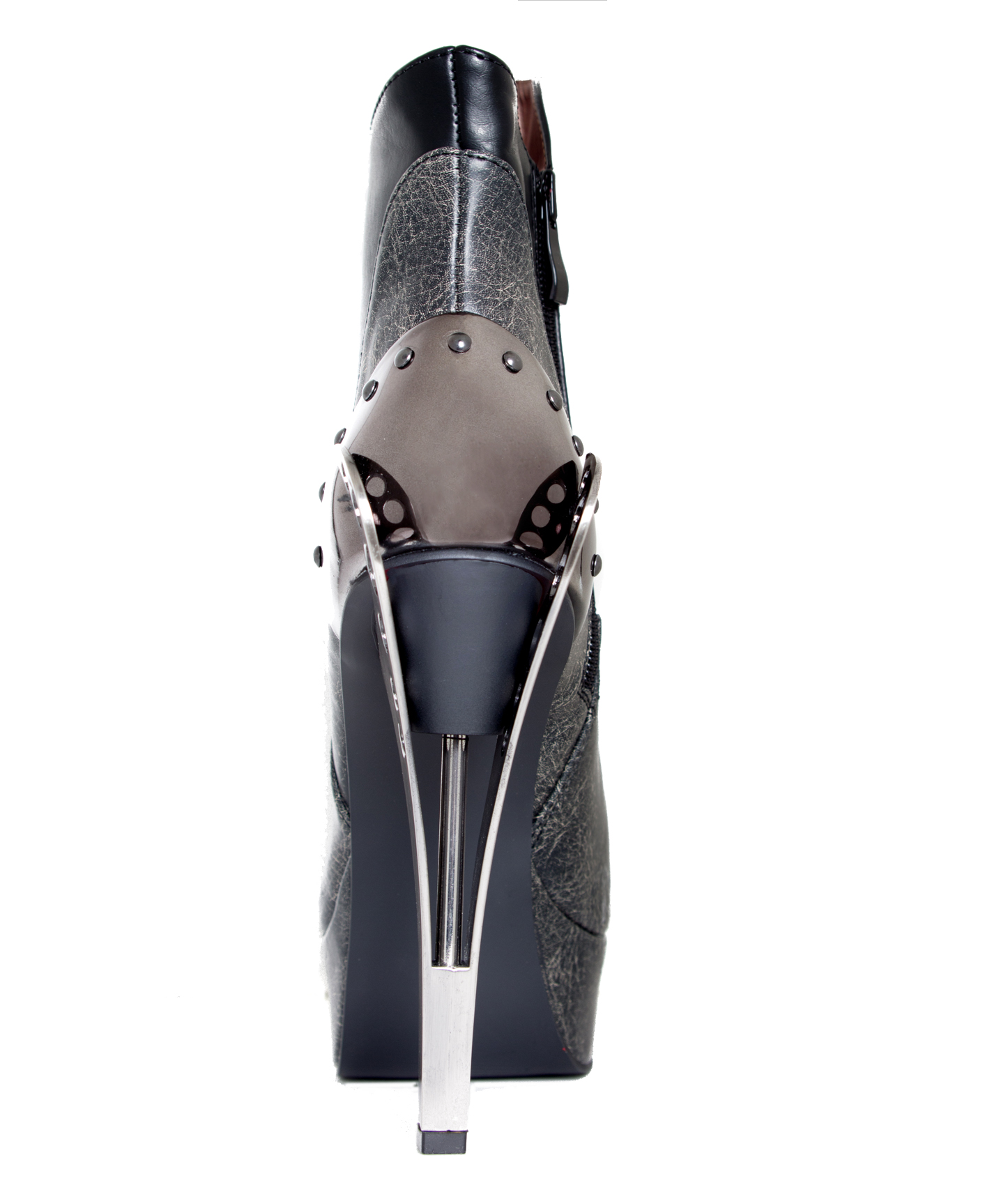 Vintage Women's Cyber Metal Butterfly Heel Platform