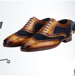 Handmade Leather Brogue Shoes for Men 