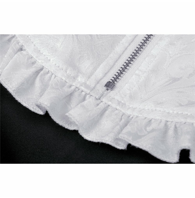 Asymmetrical Black Gothic ZipUp Hooded Dress Dark In RebelsMarket