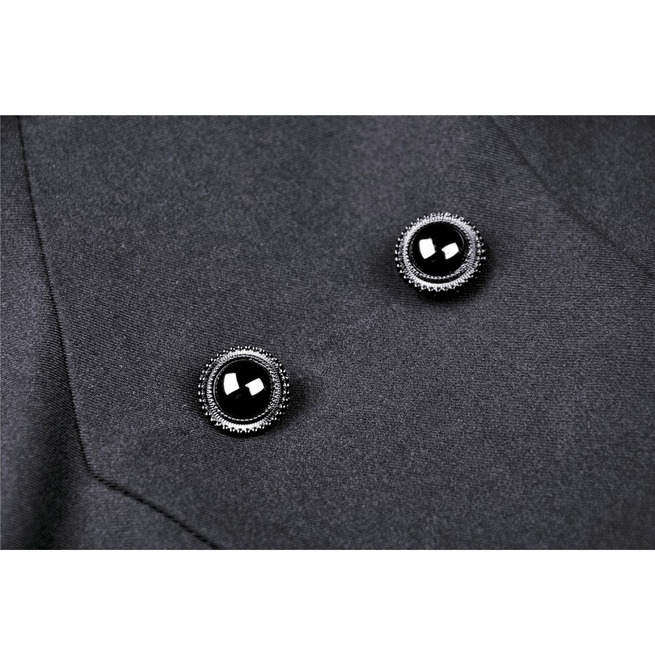 Asymmetrical Black Gothic ZipUp Hooded Dress Dark In RebelsMarket