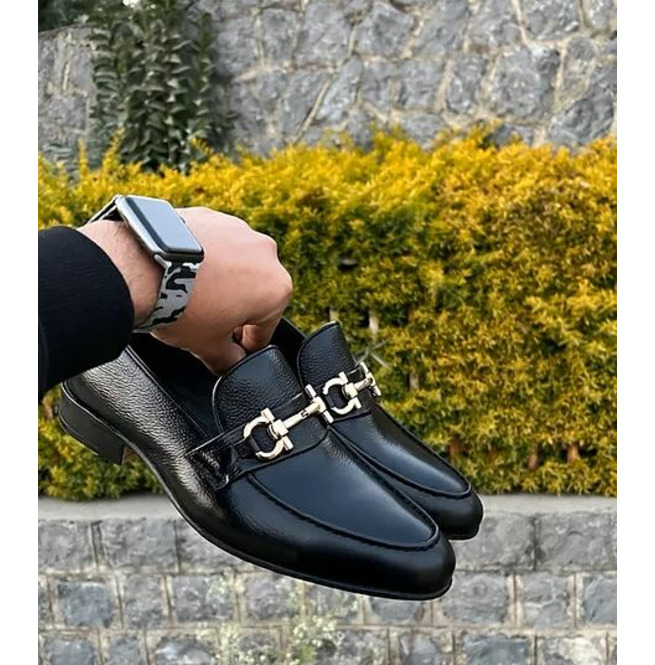 moccasins men black