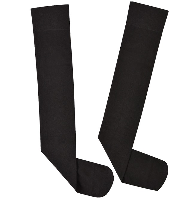 Gothic Black Fleece Thigh High Socks FashionSprout RebelsMarket