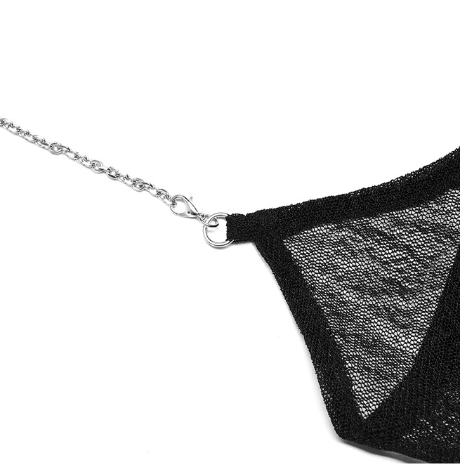 Black Punk Detachable Chain Gauze Arm Sleeves RebelsMarket
