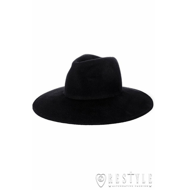 Black Gothic Wide Brim Stiff Nugoth 