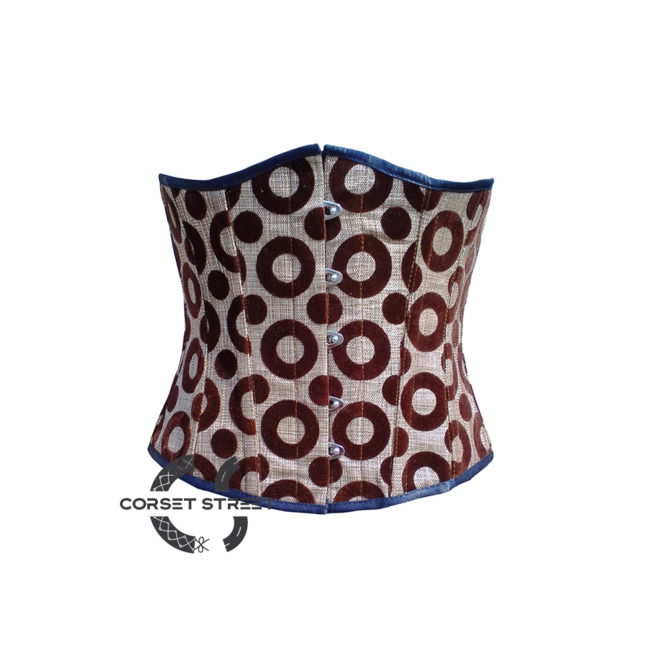 Jute Flocking Waist Training Gothic Women Underbust RebelsMarket