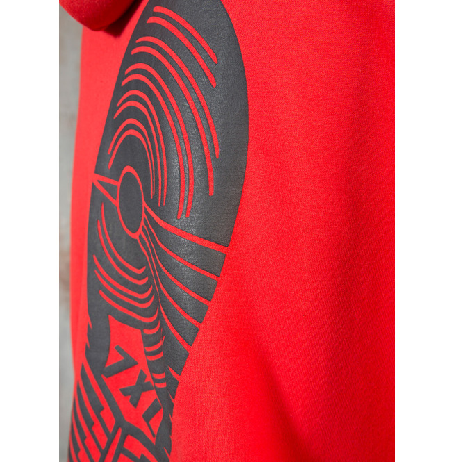 (3 Colors) Embossed Big Shoe Print Oversized Hoodie - | RebelsMarket