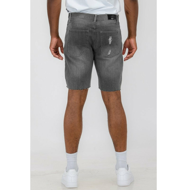 Weiv Men's Distressed Denim Shorts RebelsMarket