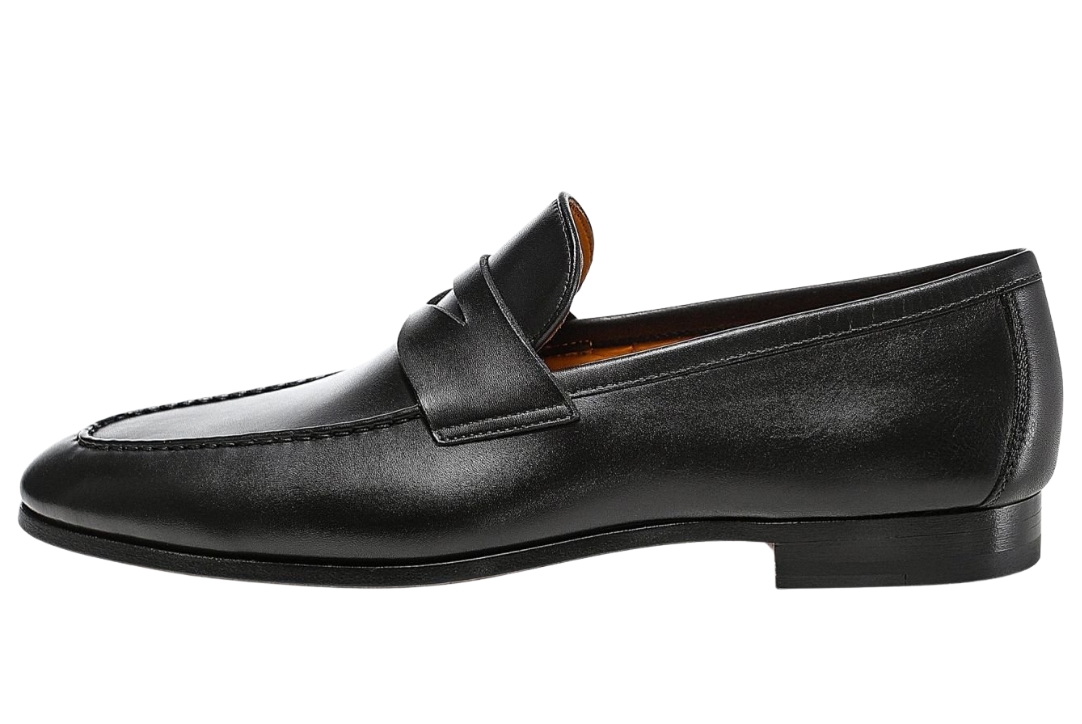 Men Black Leather Moccasin Shoes, Men Black Dress RebelsMarket