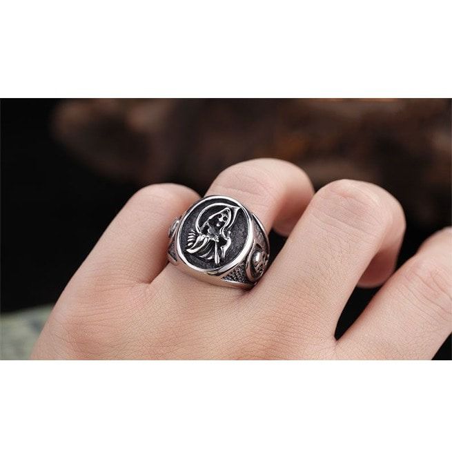 Sons Anarchy Ring Skull Ring Nightclub Ring Titanium ...