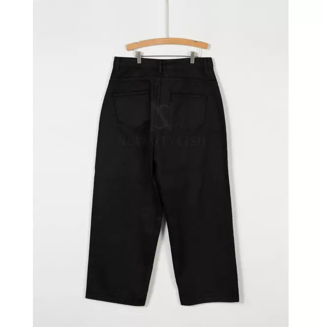 Wax-coated Wide-leg Baggy Jeans - 533 | RebelsMarket