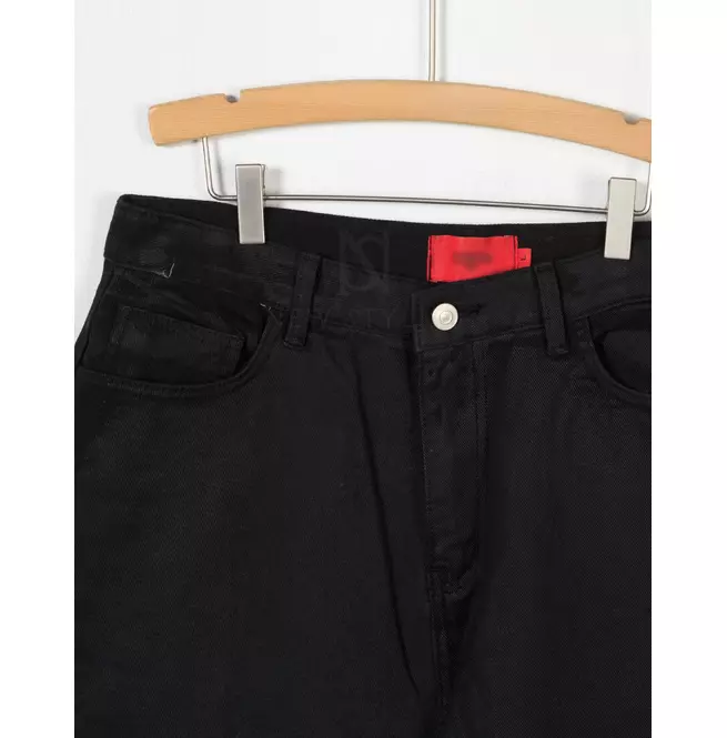 Wax-coated Wide-leg Baggy Jeans - 533 | RebelsMarket