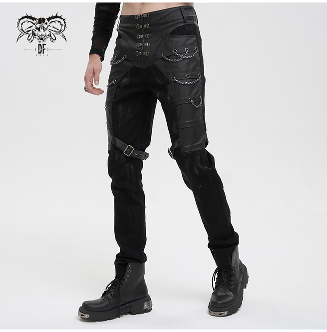 Gothic Patchwork Link Chain Pants | Thinkers Clothing | RebelsMarket