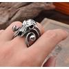 Vintage argali skull ring titanium stainless steel men ring punk ring vintage ring rings