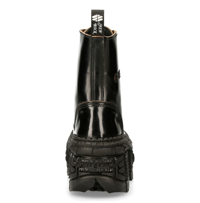 Gothic Genuine Leather Platform Ankle Boots New Rock RebelsMarket