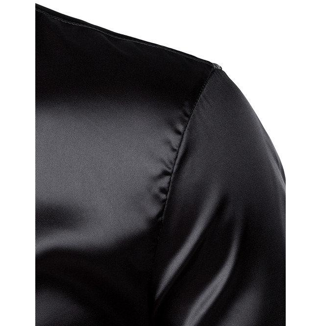 Men's Slim Fit Satin Dress Shirt RebelsMarket