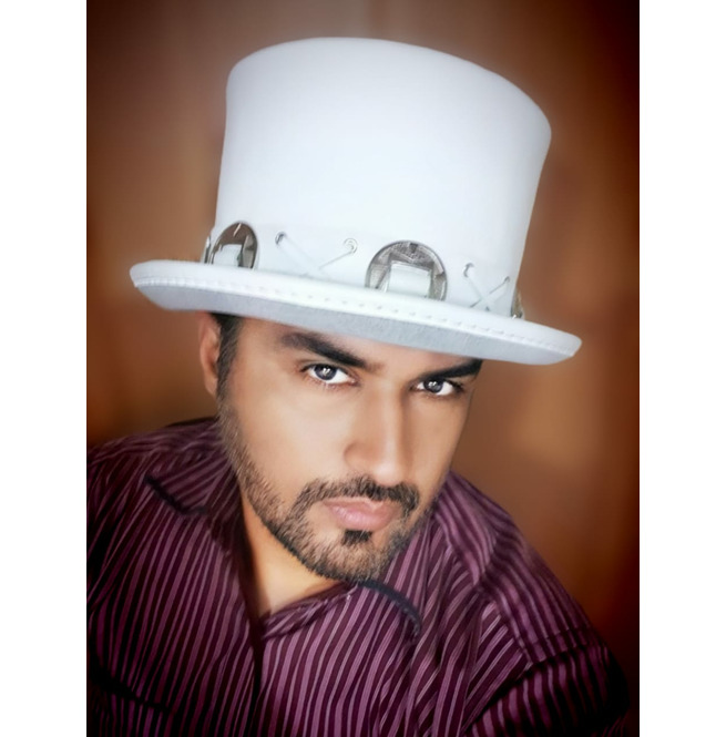 Slash One White Leather Top Hat RebelsMarket