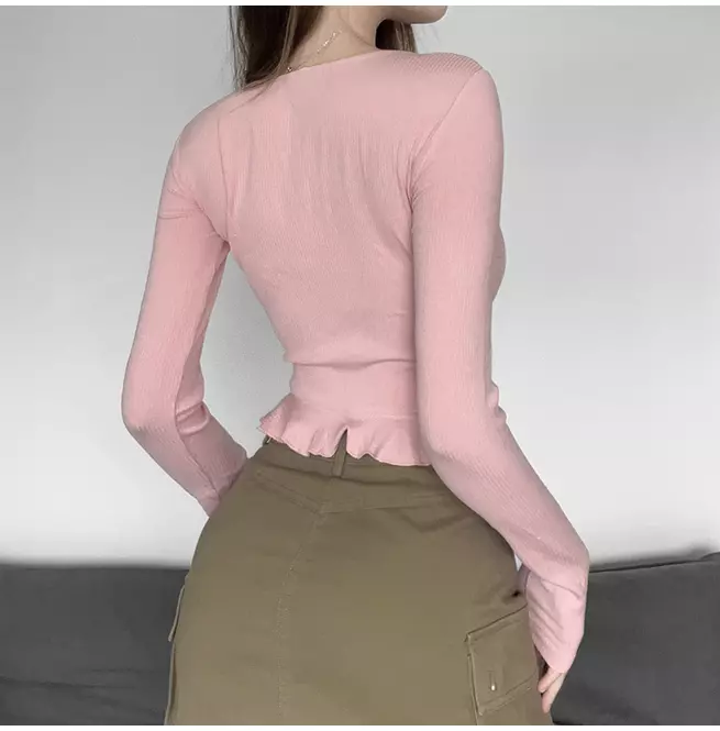 pink patchwork top
