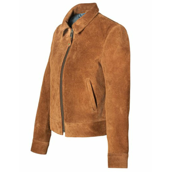 Handmade Women Tan Brown Suede Jacket, Women Multi RebelsMarket