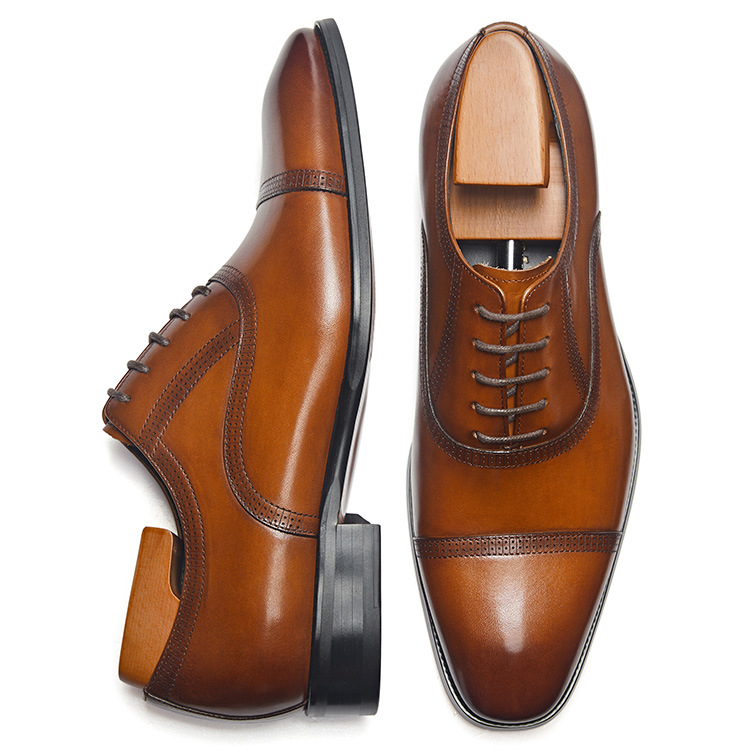 Handmade Men's Leather Oxford Dress Shoes | RebelsMarket
