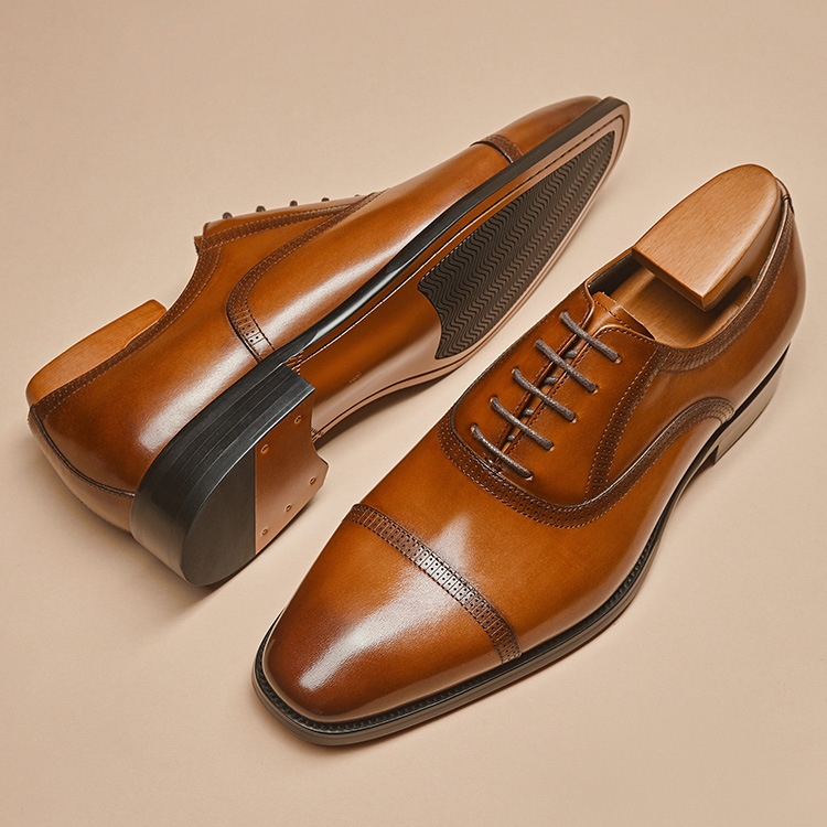 Handmade Men's Leather Oxford Dress Shoes | RebelsMarket