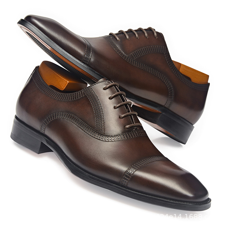 Handmade Men's Leather Oxford Dress Shoes | RebelsMarket