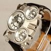 Three dials fashion metal big men watch hip pop watch watches