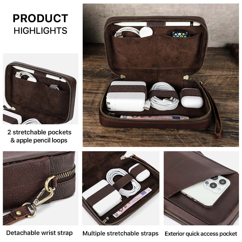Vintage Leather Tech Case | RebelsMarket