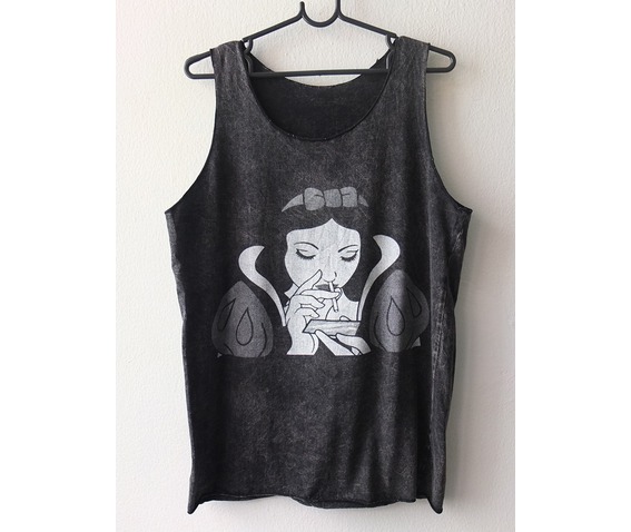 Snow White Bad Habit Goth Punk Rock Stone Wash Vest Rebelsmarket