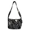 Gothic Skulls Crossbones Messenger Bag Gothic Skulls Crossbones Messenger Bag