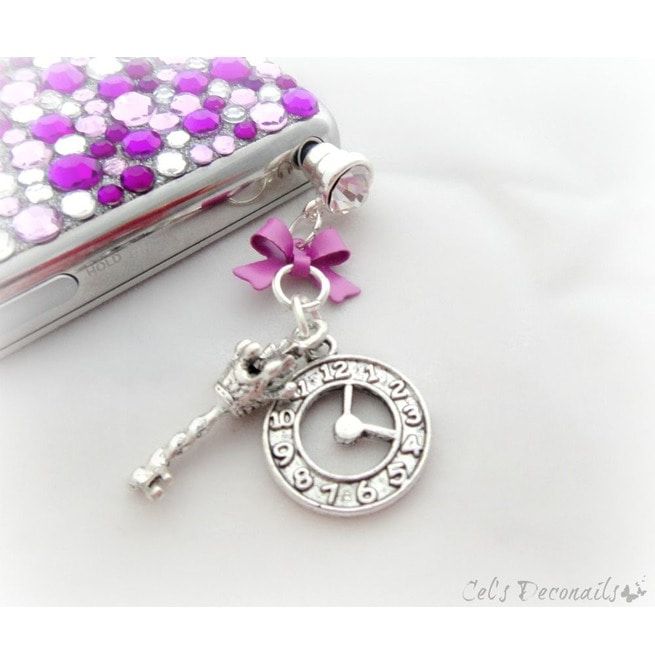 Gothic Lolita Key Clock Phone Plug Charm RebelsMarket