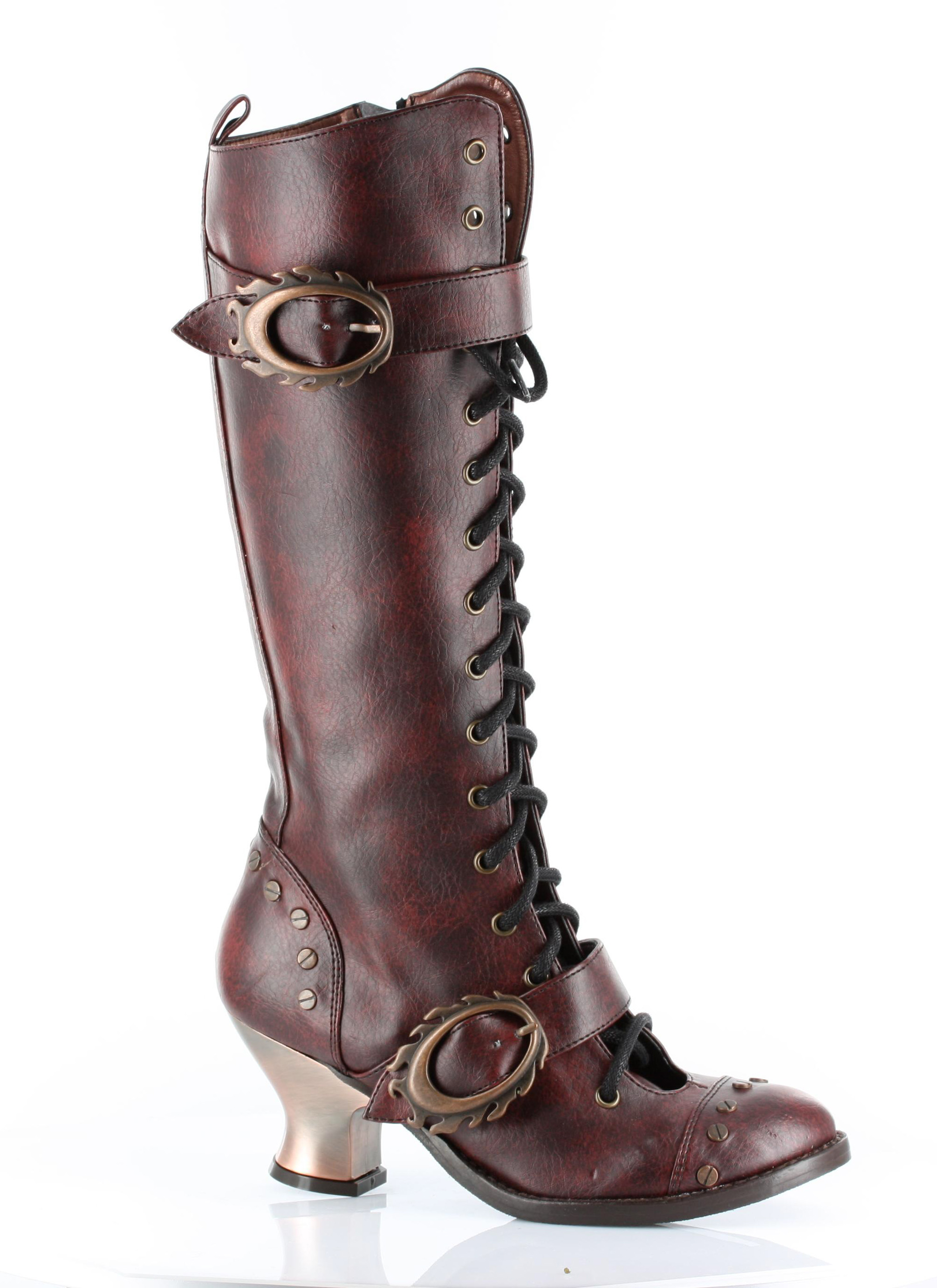 hades boots hades shoes burgundy womens vintage knee high boots 53350 hades boots hades shoes burgundy womens vintage knee high boots 53350