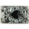Crowded skulls balck ace buckle belts and buckles